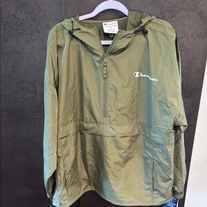 Unisex Champion Green Oversized Hoodie Jacket